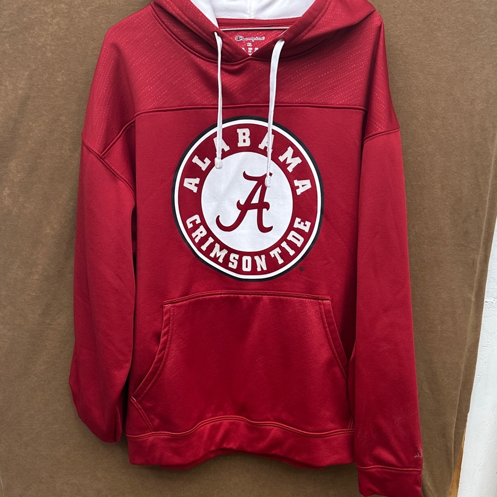 Champion Red Alabama Crimson Tide Pullover Hoodie with White Logo